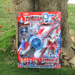 8856-6 New Universe Multiform Superhero Set with Battle Cards, Holy Sword with Light and Music, Hero Returns Model