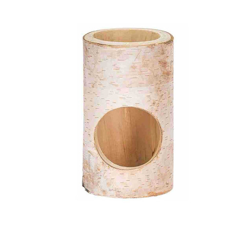 White birch hamster hole hamster climbing tunnel landscaping tree hole enrichment mouse hole shelter nest landscaping tree crafts