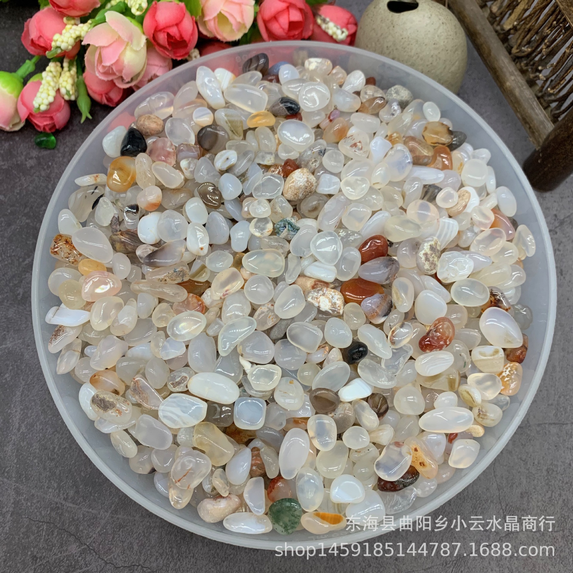 メーカー卸売り天然白水晶紫水晶黄水晶蛍石瑪瑙瑠璃碧璽水晶砂利