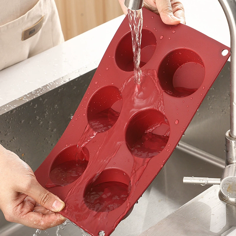 Hot -selling DIY circular cake mold Household 6 consecutive round silicone cake mold Bakery special baking molds