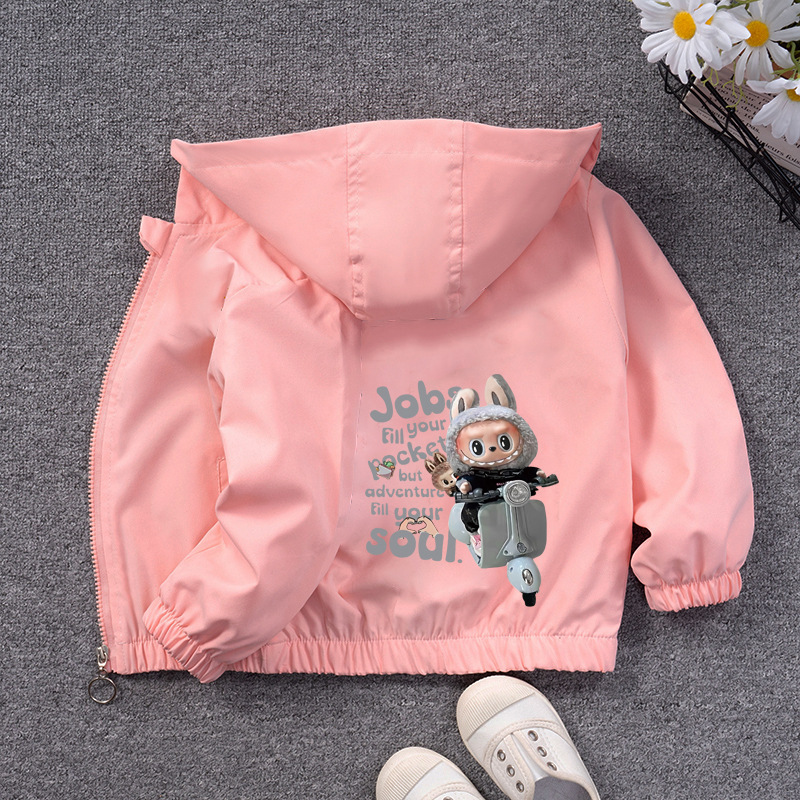 Children's Stylish Jacket for Spring and Autumn 2025, New Casual Hooded Jacket for Girls, Baby Autumn Outfit Top