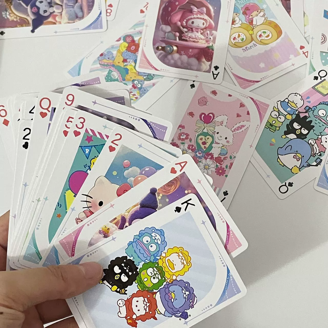 Sanrio, качественные игральные карты, мультяшные карты для досуга