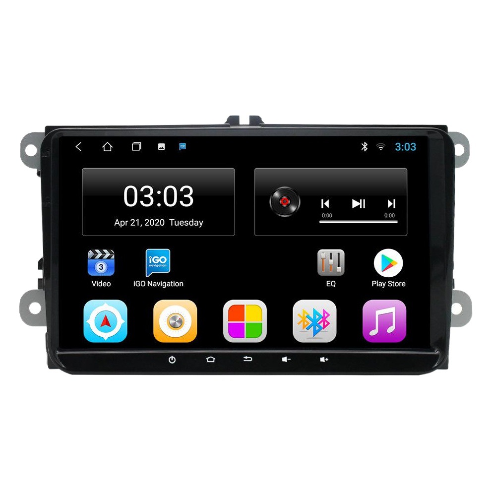 Aplicable a la navegación androide universal de Volkswagen de 9 pulgadas todo en una máquina todo en uno de la navegación GPS del jugador MP5 de Android