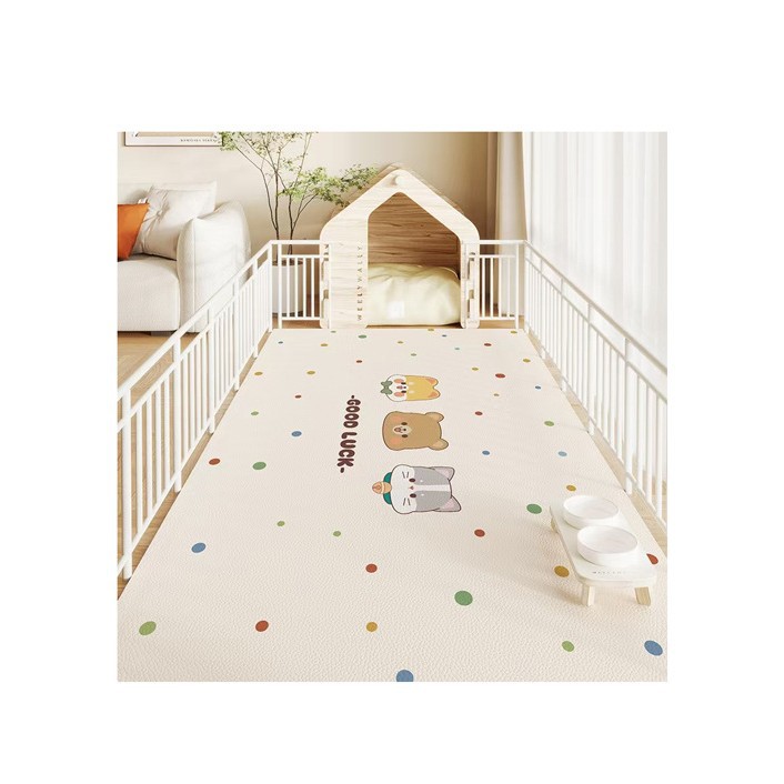 Cartoon Cute Pet Dining Mat Dirt Resistant Easy Clean Carpet_voghion.com