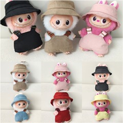 四代拉布布娃衣4.0泡泡玛特挂件帽子迷你labubu渔夫帽4代盲盒配饰