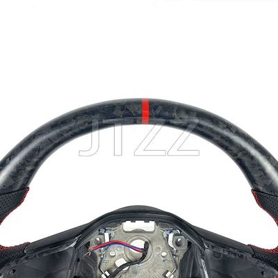 Steering wheel fiber steering wheel modification