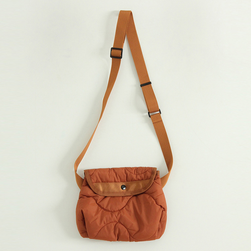 localmansion Nylon Small Wave Quilting Diamond-patterned Shoulder Crossbody Bag_voghion.com