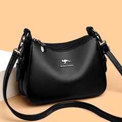 工場直売大容量バッグ女性の新型ファッション百合シングル肩斜めショルダーバッグ軟皮中年母カバン手提げ