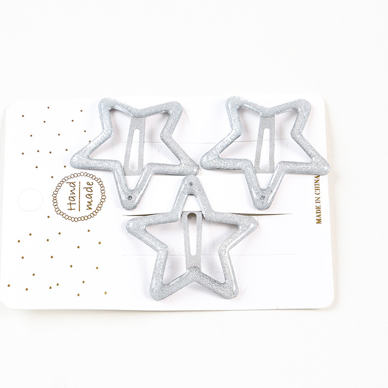 Broche BB con Estrellas para Fleco de Metal Estilo Y2K para Niñas