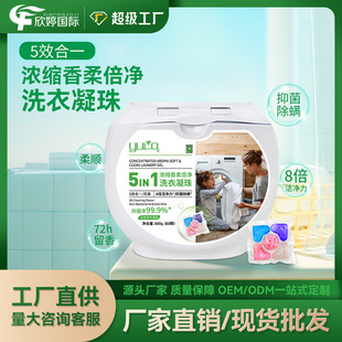 Five-In-One 10g Laundry Beads Wholesale Decontamination and Fragrance Five-Cavity Laundry Beads Concentrated Laundry Beads Source Manufacturer