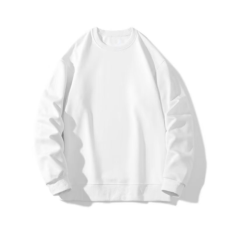 Camiseta de moda callejera americana suelta gris pálido chaqueta con capuzas camiseta de manga larga para hombres y mujeres otoño y invierno pareja ropa de moda