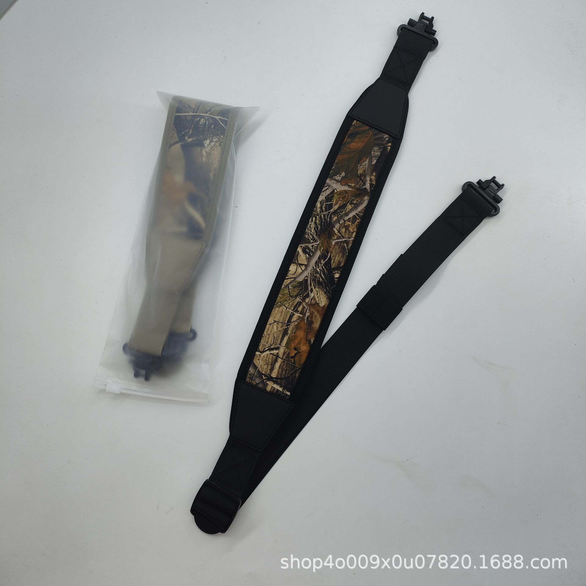 사냥용 산탄총 스트랩 위장 블랙