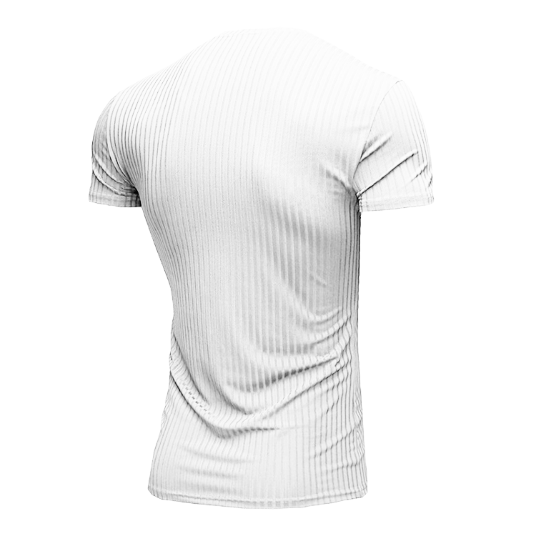Männer Einfarbig Einfacher Stil V-Ausschnitt Kurzarm Schlank Männer T-Shirt display picture 12