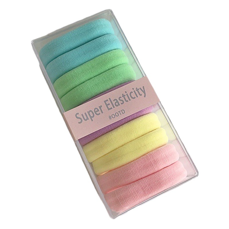 Audaz pelo cuerda pelo anillo pelo adornos sin costuras maotail cabeza cuerda simple no duele alta banda de goma de color elástico