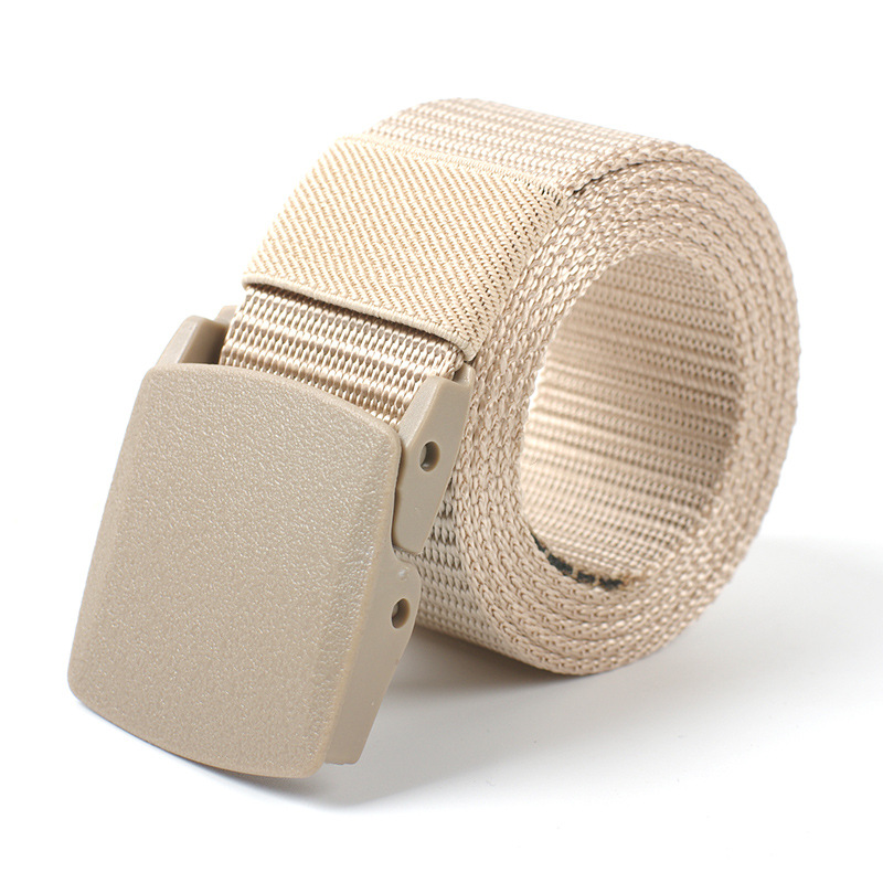 Cinturón de Nylon/Lona Unisex, Hebilla Automática, Estilo Militar/Casual
