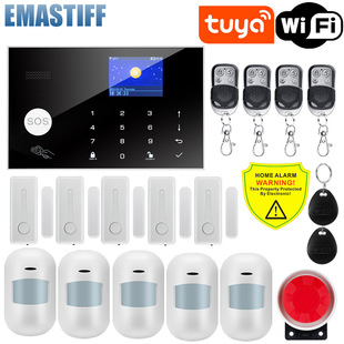 WIFI graffiti menu screen GSM wireless home thief intrusion anti-theft alarm APP remote notification warning