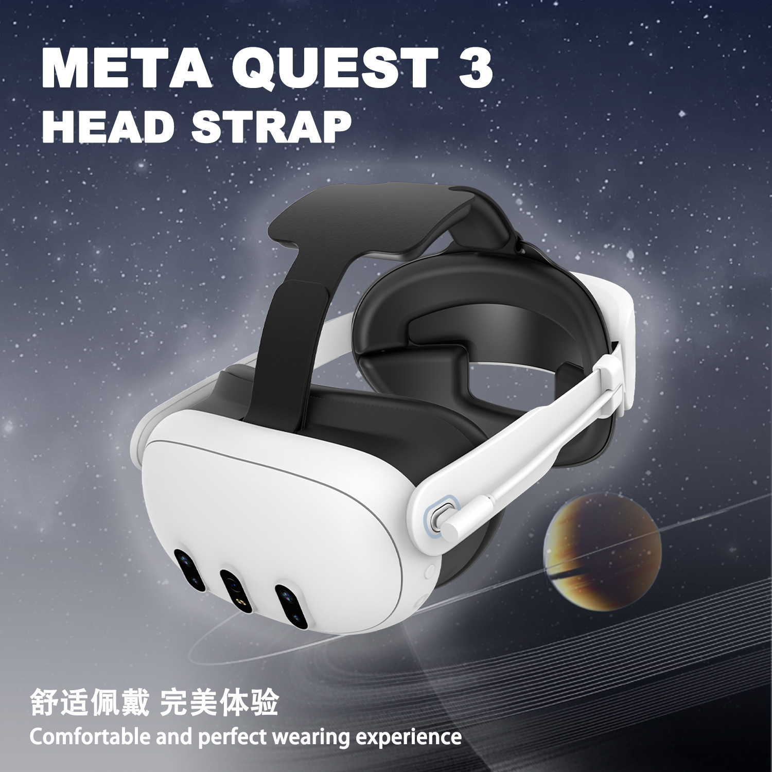Nueva meta Quest 3 cabeza desgaste ajuste sin presión cara carga resistencia Elite quest3 diadema VR Accesorios