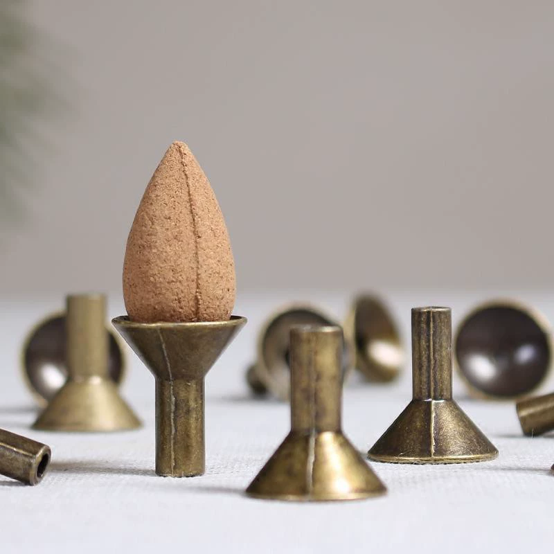 Основание для благовоний с обратным потоком, металлический сплав, башня, основание для благовоний, стойка для благовоний, аксессуары для дозатора благовоний, курильница, держатель для благовоний