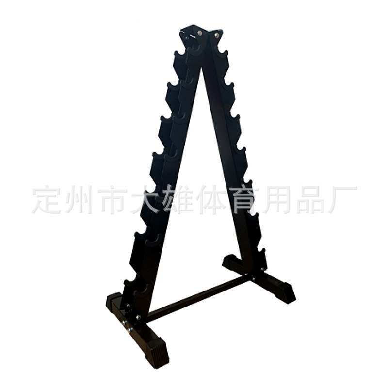 Mancuerna rack espesado tubo de acero Barbell rack hogar comercial equipo de fitness de doble capa hervidor campana rack mancuerna en forma de rack