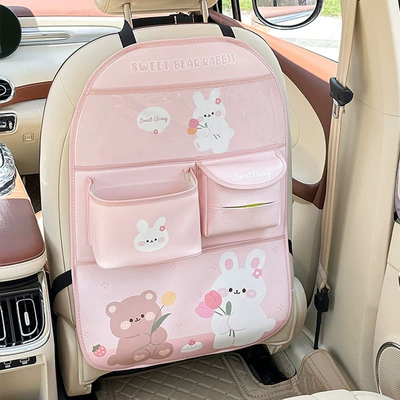Car storage bag/box | Car Storage Box Cute - tulip-bunny-storage-bag-k-style