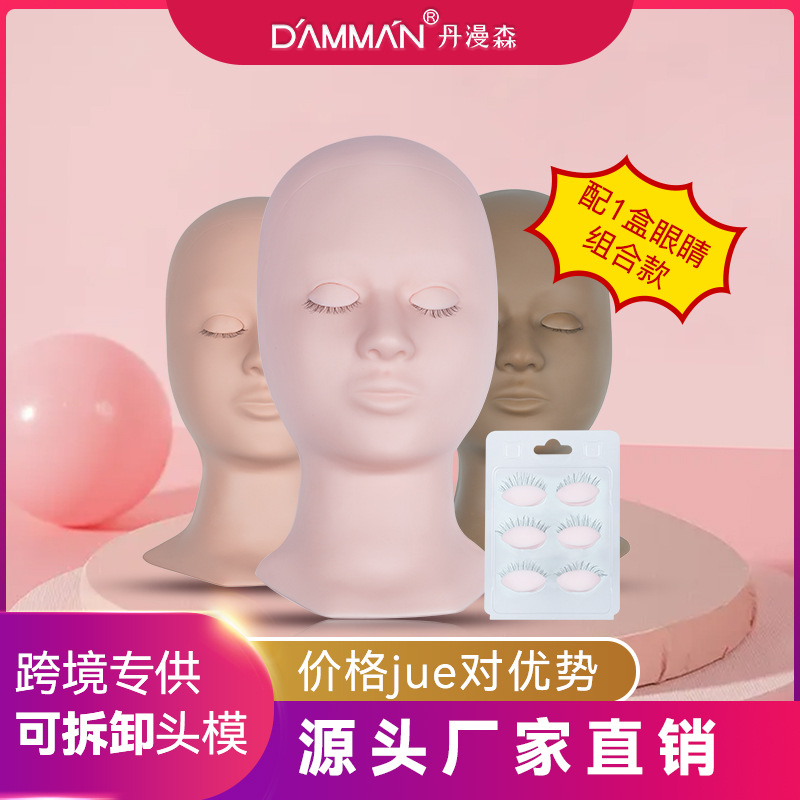 Detachable eye-changing head mold grafti...