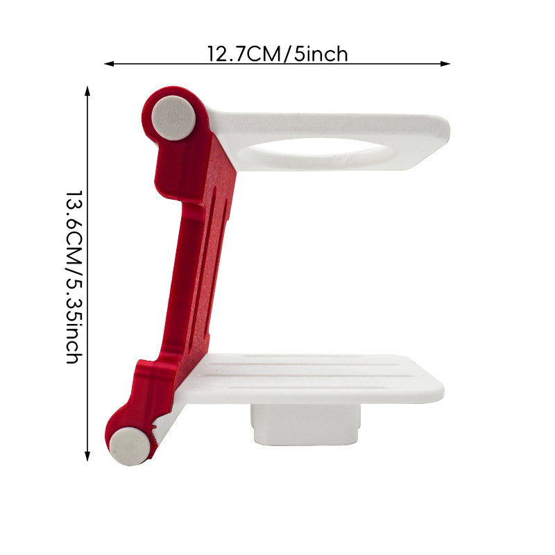 Nuevo soporte de taza de agua plegable flexible transfronterizo Soporte doble plegable Soporte de exhibición de estante de doble capa de escritorio