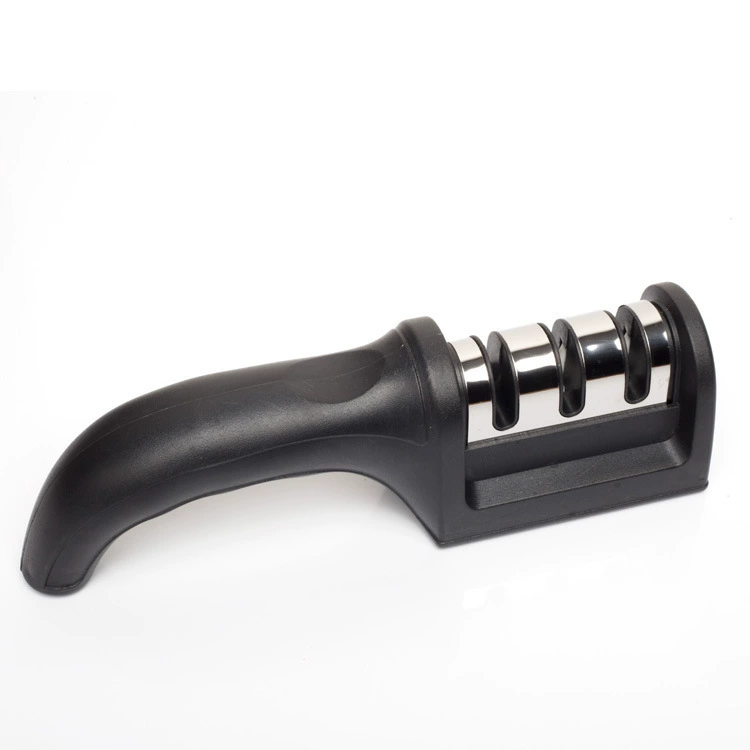 Kitchen quick sharpener can be hung with double-sided four-section whetstone wholesale diamond manual kitchen knife portable wall hang
