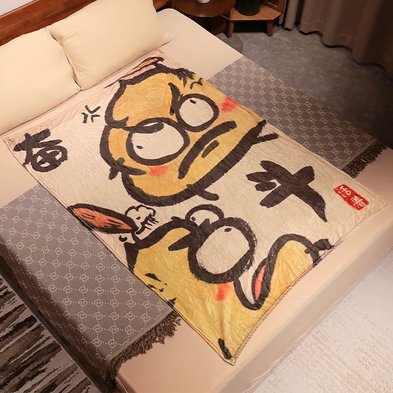 Leche mantas de peluche siesta de oficina delgada mantas de aire acondicionado de coral sofá de franela edredón pequeña cama