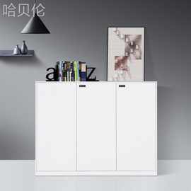 140文件柜资料柜铁皮柜边办公桌1柜储物柜CM20矮柜优佰宽密码锁