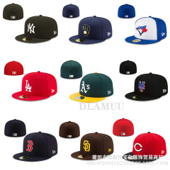 クロスボーダーmlbキャップ野球帽ハードトップアルファベット刺繍アメリカヤンキーダッジ外国貿易サイズキャップLAフラットキャップ