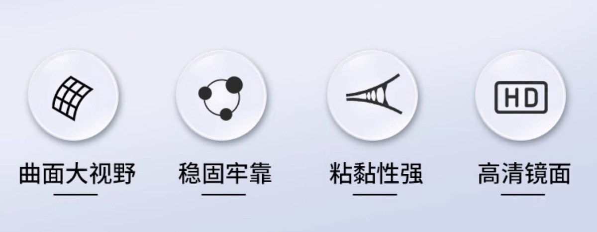 Large Truck Rearview Mirror, Small Round Mirror, Large Truck Ultra-Clear Car Wide-Angle Blind Spot Reflector, Large Bus Auxiliary Rearview Mirror