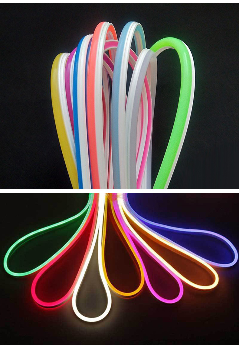 12V LED Neon Lichtschlauch 6x12 Fernbedienung Einfarbig Licht emittierende weiche LED Lichtschlauch flexible Silikon LED Lichtschlauch