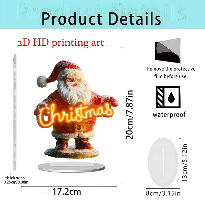 跨境新品独角兽白马和仙子2D亚克力平面立牌家居桌面装饰礼物摆件|undefined