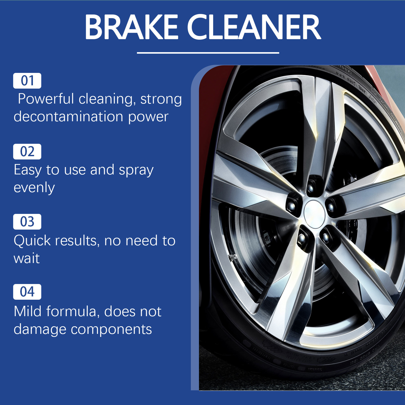 Cross-border Homonth Car Brake Cleaner Car Oil Care Vehicle Brake System Cleaner 4