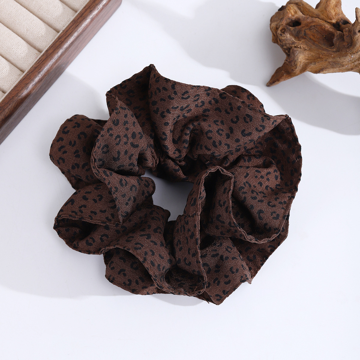 Anillo de cabello de leopardo de alta calidad para mujeres 2025 nuevo cabello retrógrado gran anillo de cabello de cabello de cola de caballo