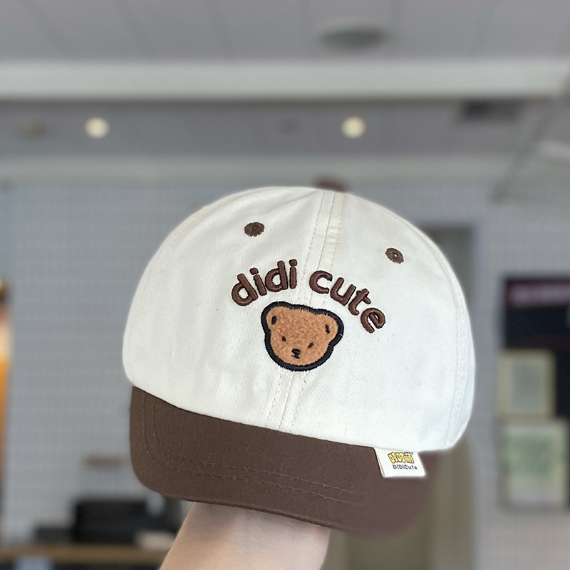 Sombrero de bebé primavera y otoño estilo delgado estilo coreano sombrero de visera de ala corta niños y niñas sombreado protector solar béisbol para bebés marea de primavera