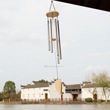 小6管现代简约北欧卧室房间阳台挂饰挂件女生礼物金色音乐风凌之