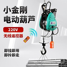 小金刚微型电动葫芦220V家用便携悬挂式小吊运机提升机卷扬机吊机