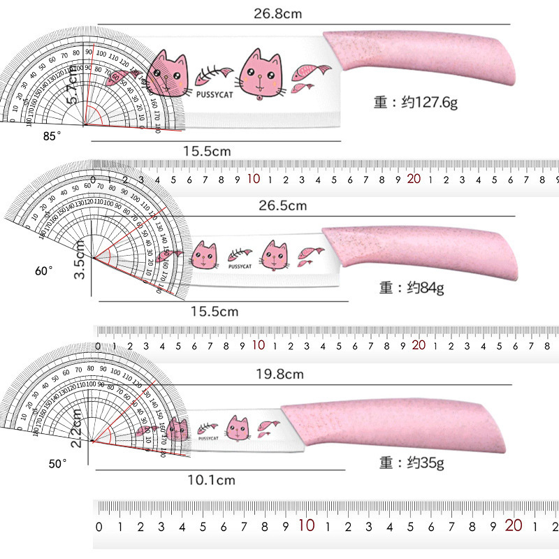 Cuchillo de alimentación para bebés conjunto de tabla de corte corte corte cuchillo de cocina cuchillo multipropósito cuchillo de frutas cuchillo de cocina dormitorio combinado
