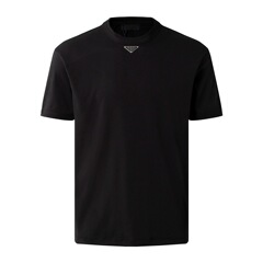 正確バージョンP家24SS新型胸前三角ロゴゆったり版型百合シンプルカップル半袖tシャツ