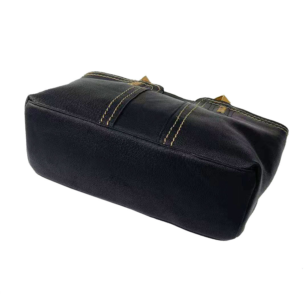 Sac cabas en cuir véritable pour femme, grande capacité, idéal pour les trajets quotidiens, les courses ou comme sacoche._voghion.com