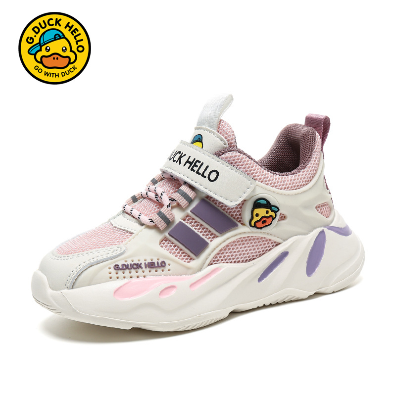 G.DUCK zapatos infantiles zapatos infantiles primavera y otoño 2025 nuevos zapatos casuales de malla de primavera para niños zapatos deportivos de niñas