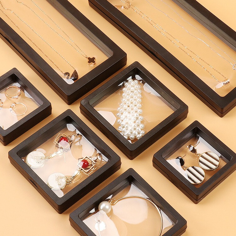 Our special jewelry box single shot does not send suspension box earrings earrings jewelry necklace transparent storage box