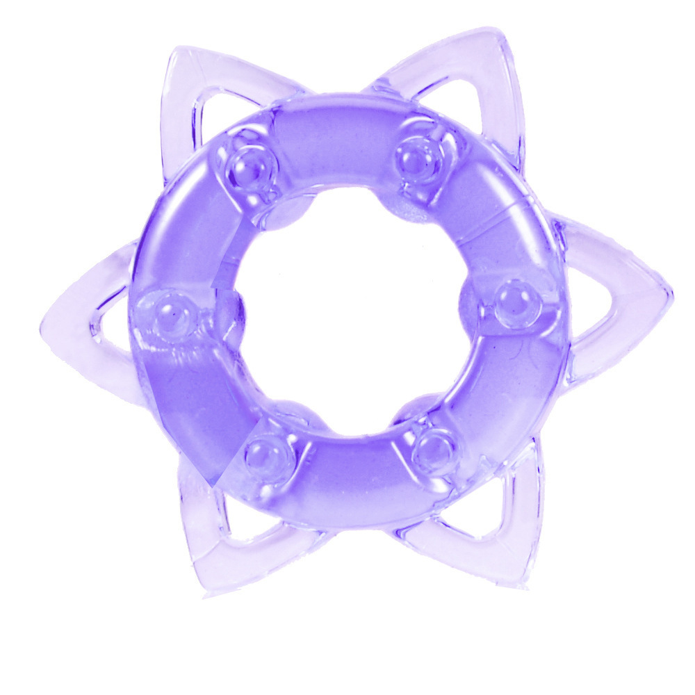 Caterpillar Crystal Delay Ring TPE Locking Sun Ring Adult Toy — detail image 10