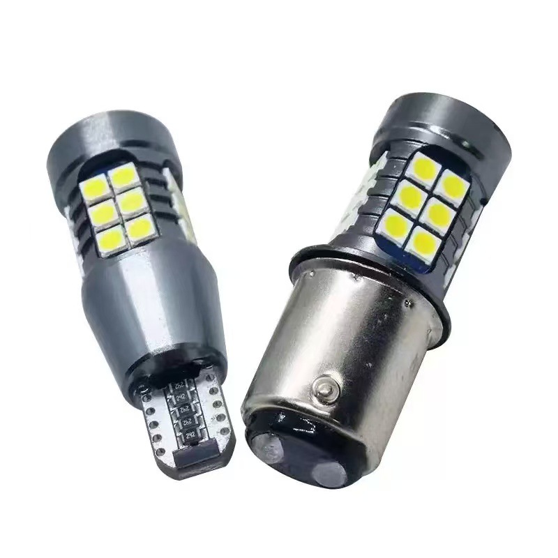 Popular Foreign Trade Car Led Decoding Reverse Light T15 Turn Signal Canbus Brake Light High-Brightness Tail Light