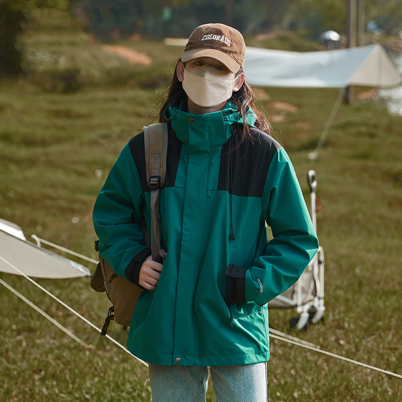Chaqueta de Montaña Impermeable y Cortavientos 3 en 1 Desmontable, Estilo Unisex, Nueva Colección 2025