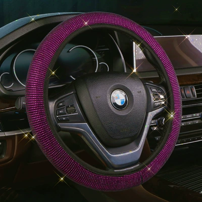 steering wheel cover, Steering wheel cover - rose-red-34cm-39cm