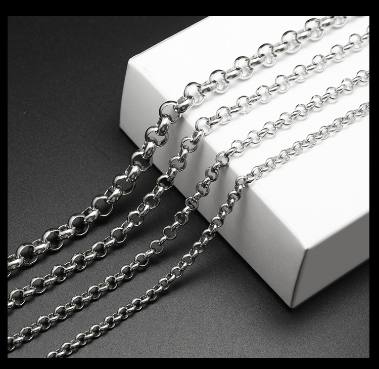 Simple Style Geometric Titanium Steel Necklace Plating Stainless Steel Necklaces_colorza_5