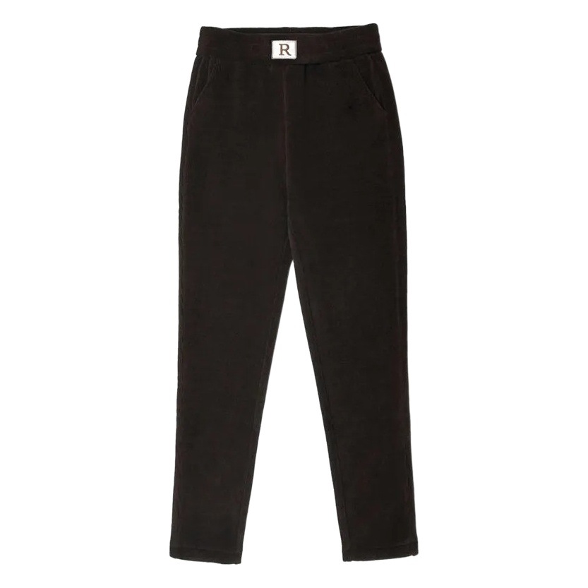 Pantalones harén de terciopelo europeos para mujer 2023 Otoño e Invierno forrados de lana gruesa cintura alta ropa exterior casual Pantalones rectos de todos los partidos pantalones de rábano image 1