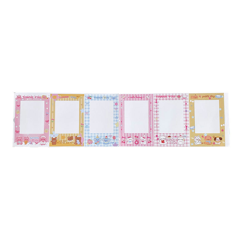 オリジナルインスタイルかわいいポラロイドミニボーダーステッカーアイドル追跡 3inch 小さなカード装飾ステッカーガールハート|undefined